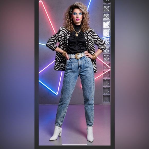 Vintage Sweaters - vintage y2k animal print sweater